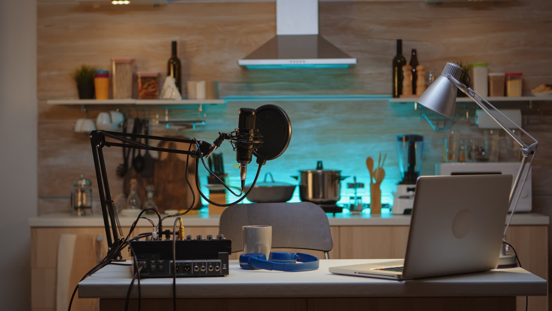 Podcast Studio Background